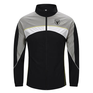 Macarthur Bulls FC Kelme Supporter Premium Woven Jacket - Black/Grey/White