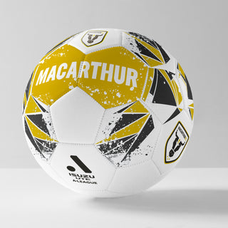 Size 1 Mini Macarthur FC Licenced Supporter Soccer Ball Gold